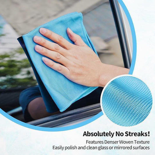 Bruto Premium Microfiber Cleaning Cloths for Screens, Lenses, and Electronics - Pack of 2